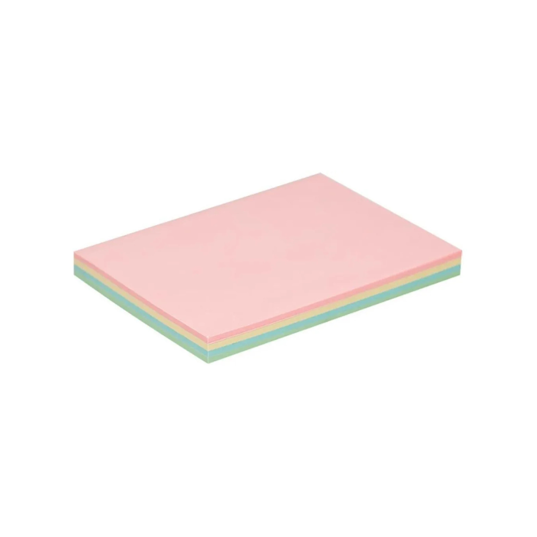 Notas adhesivas de colores pastel 76x102 mm 100 hojas Maxprint