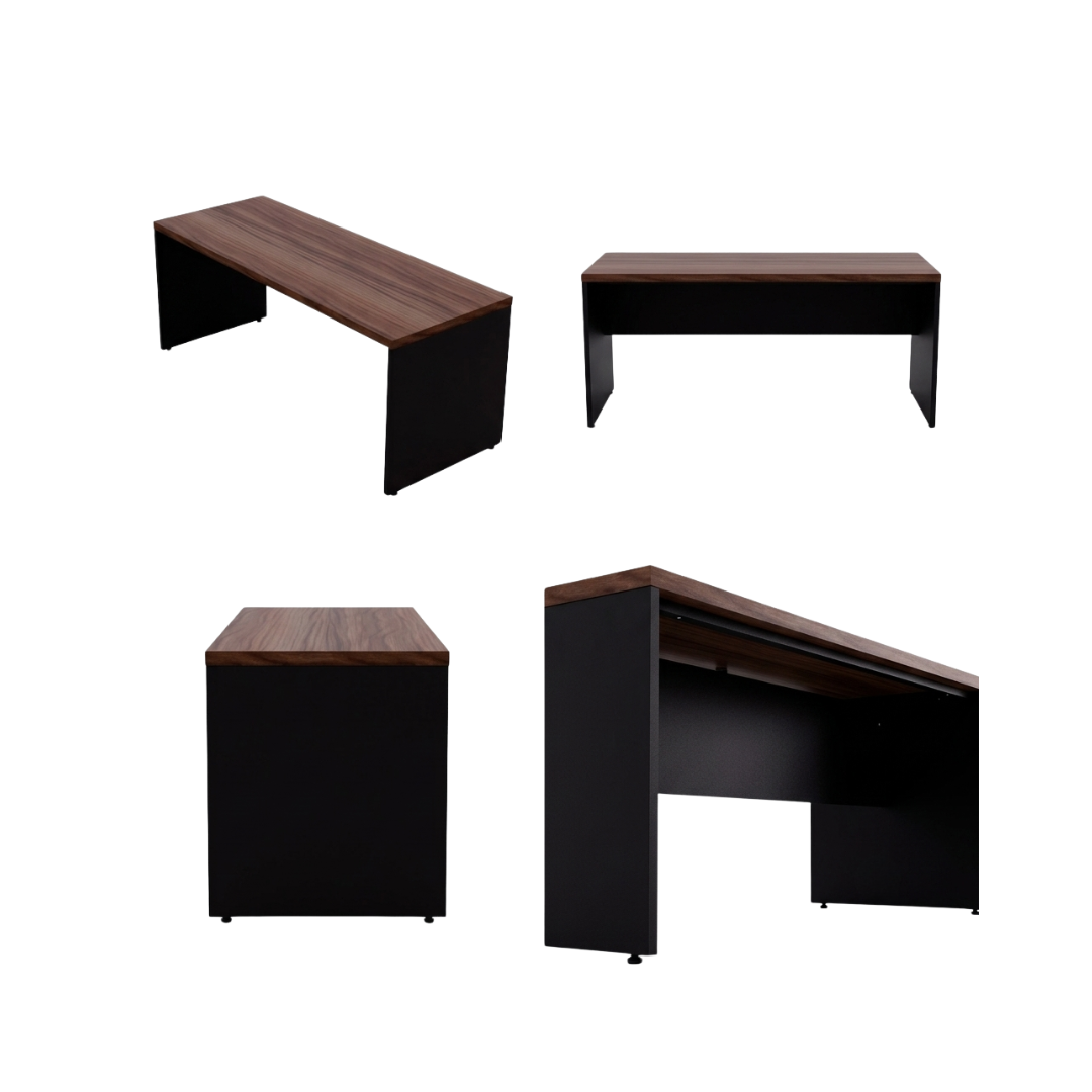 Mesa 1200 x 600mm DP 40mm Málaga / Preto Dalprá