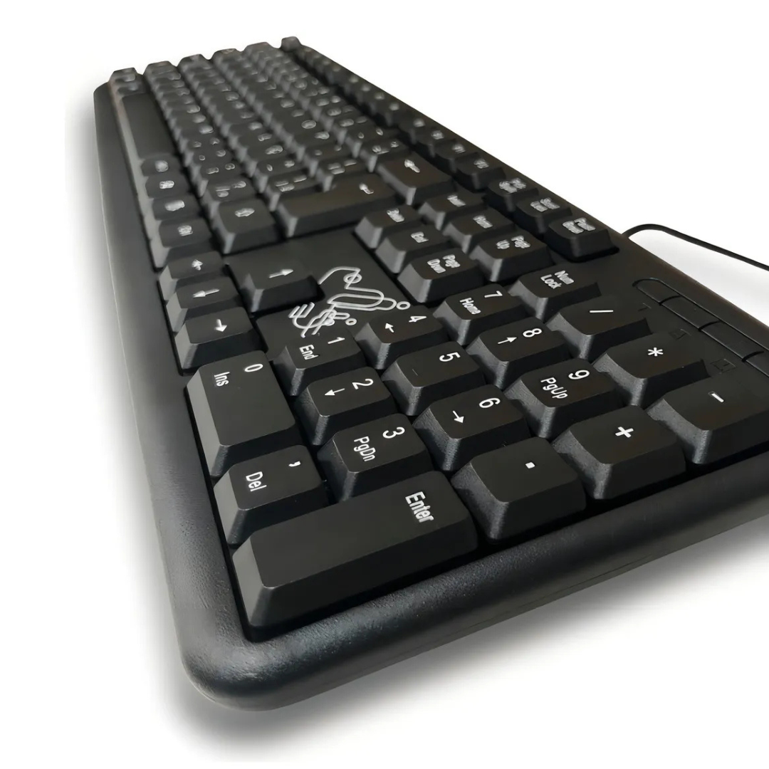 Teclado USB Maxprint 608145 estándar PT-BR