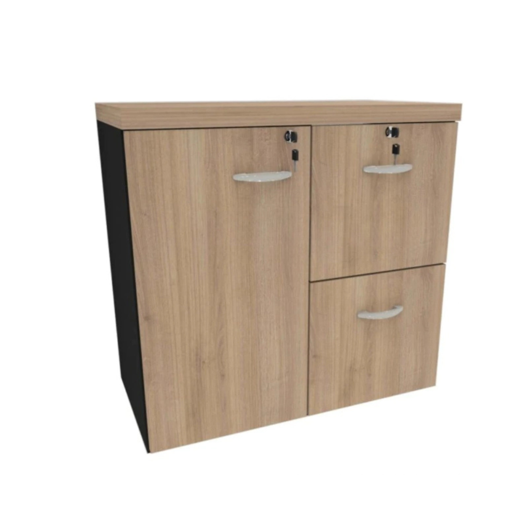 Armário Baixo 1 Porta 2 Gavetas PS 425 Malaga