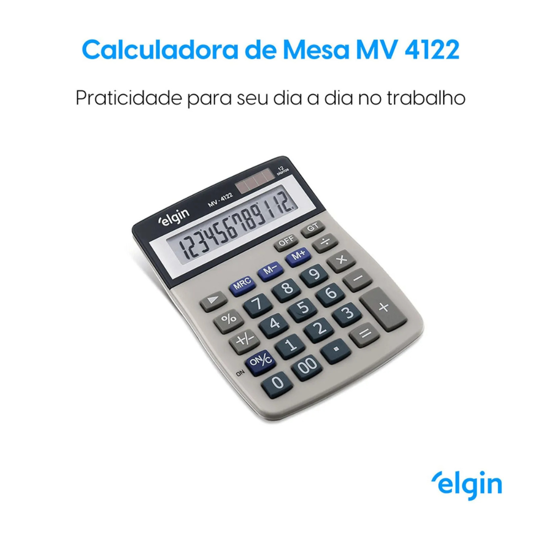MV4122 12 Digit Elgin Desktop Calculator