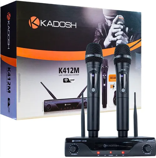 Micrófono inalámbrico recargable Kadosh K-412M