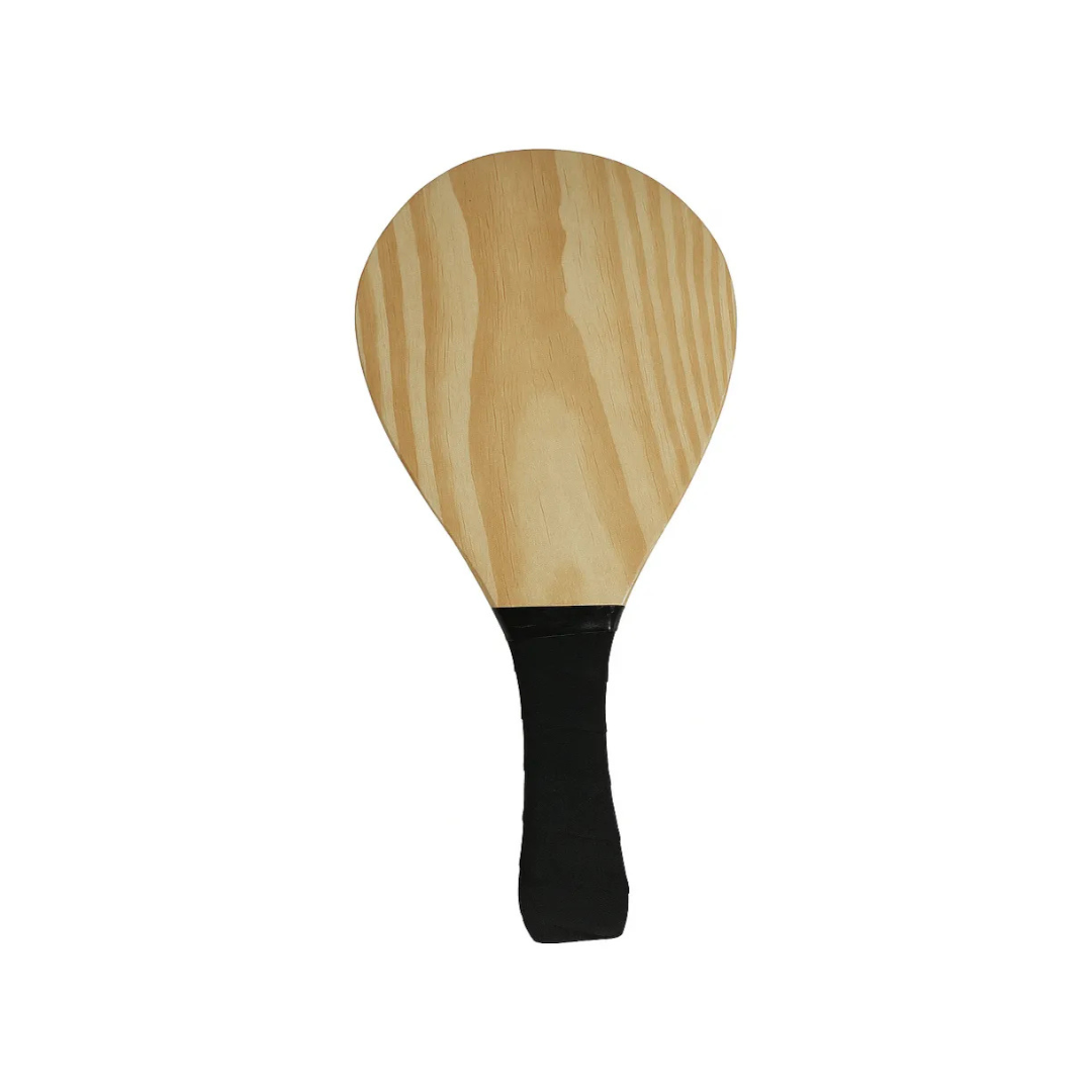 Kit Frescobol Raquete Madeira + Bola