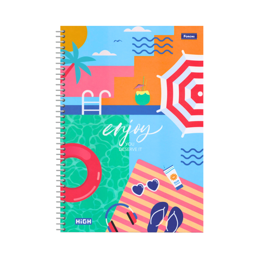 Caderno 10x1 CD High Masc 160 Folhas Foroni