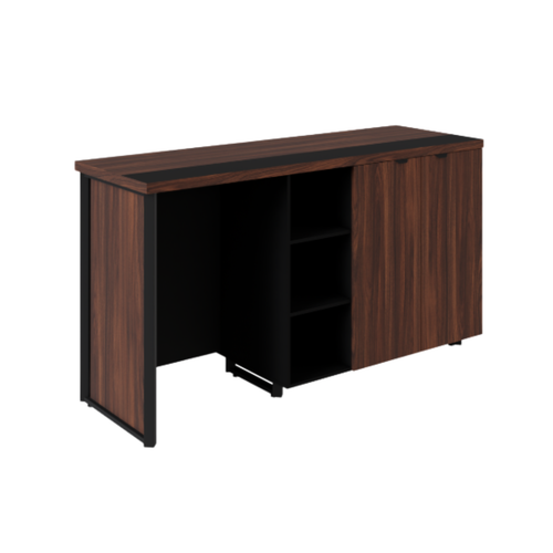 Armário Frigobar Esquerdo 1800 x 600 x 1000 Lop Preto/Preto GEBB