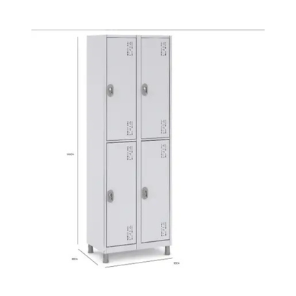 Armario ligero soldable P4/2 con cerraduras de superficie 1820 x 644 x 400 mm CCR