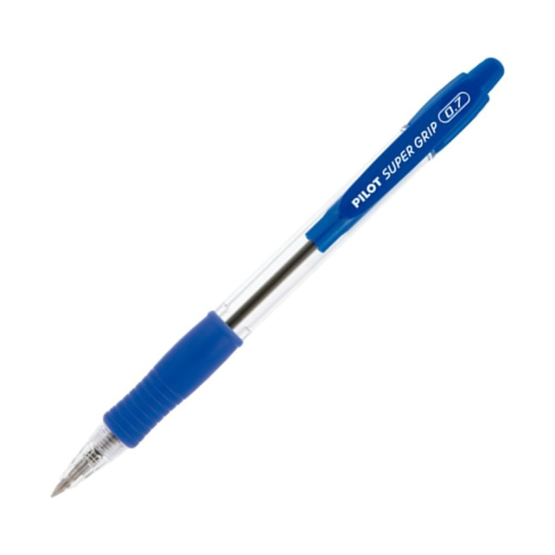 Pilot Super Grip Retractable Pen 0.7mm Blue