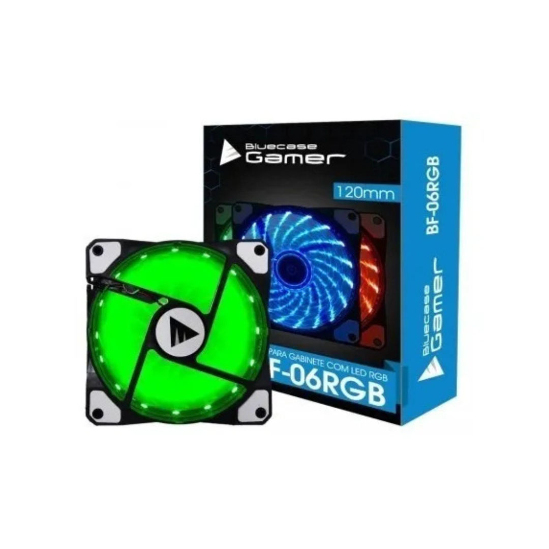 Cooler Fan BF-06RGB LED 7 Cores 120mm Bluecase Box