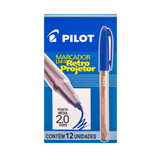 Caneta para Retroprojetor 2.0 mm Azul Pilot OK