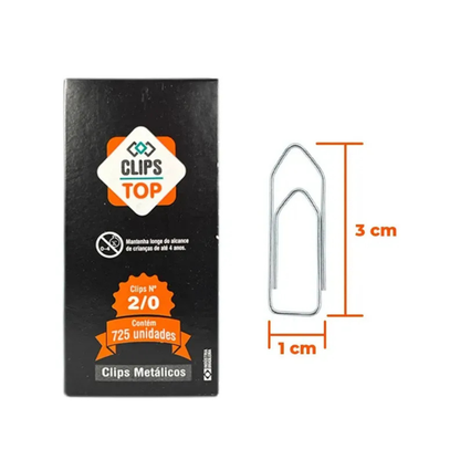 Clips 2/0 Caja 500g Nuevo