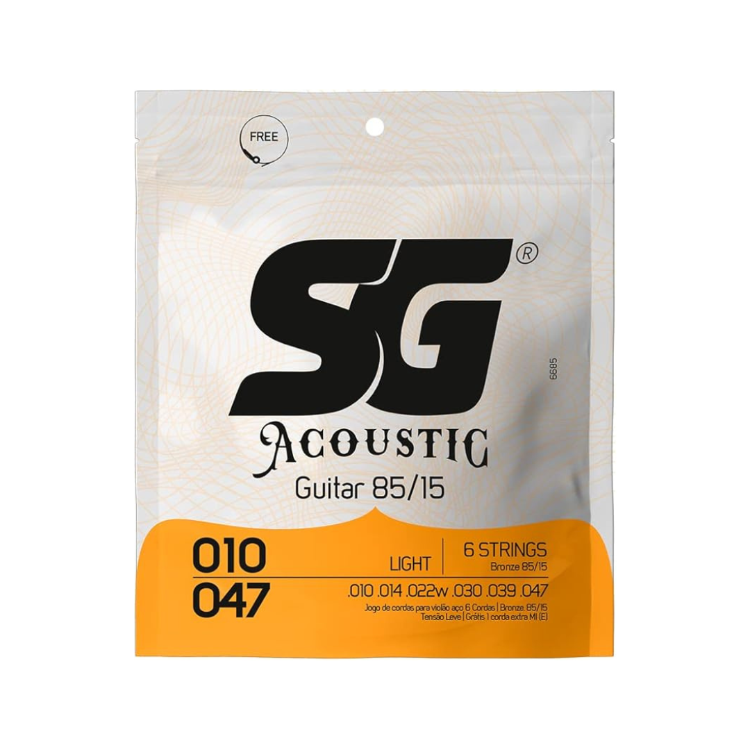 Encordoamento Violão SG Bronze 85/15 .010