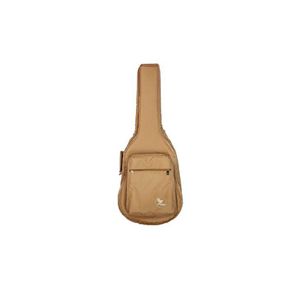 Extra Folk Guitar Case with Cargo Pocket, 600 Nylon, Beige