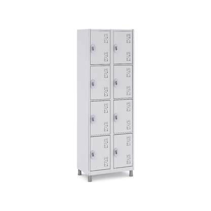 Roupeiro Locker Soldável Leve P8/2 com Pitão 644 x 400 x 1820