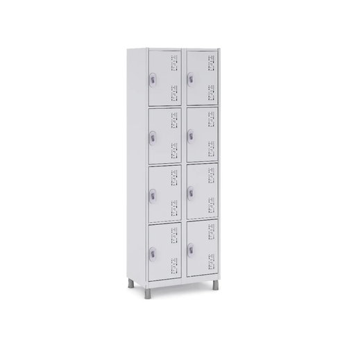 Roupeiro Locker Soldável Leve P8/2 com Pitão 644 x 400 x 1820