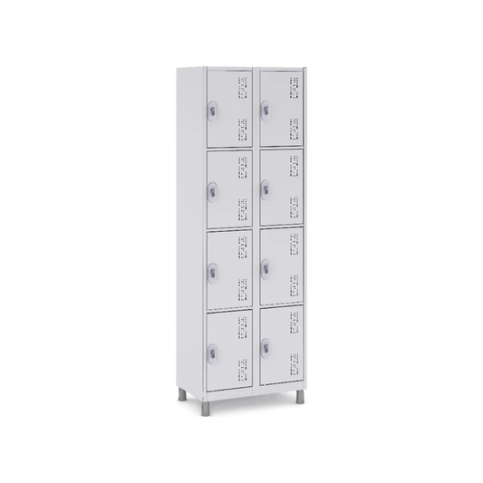 Roupeiro Locker Soldável Leve P8/2 com Pitão 644 x 400 x 1820