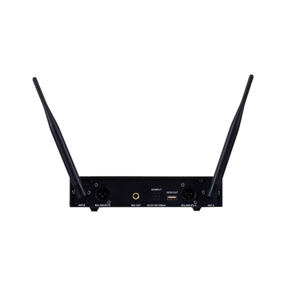 Microfone Sem Fio Duplo UHF Dylan DW902 Power