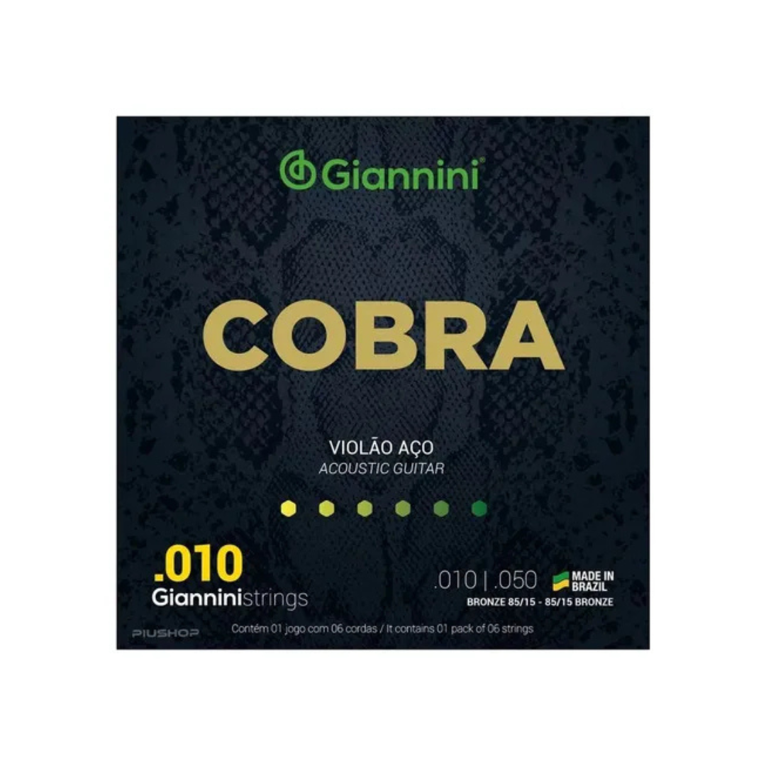 Encordoamento Violão Cobra Bronze 85/15 .010