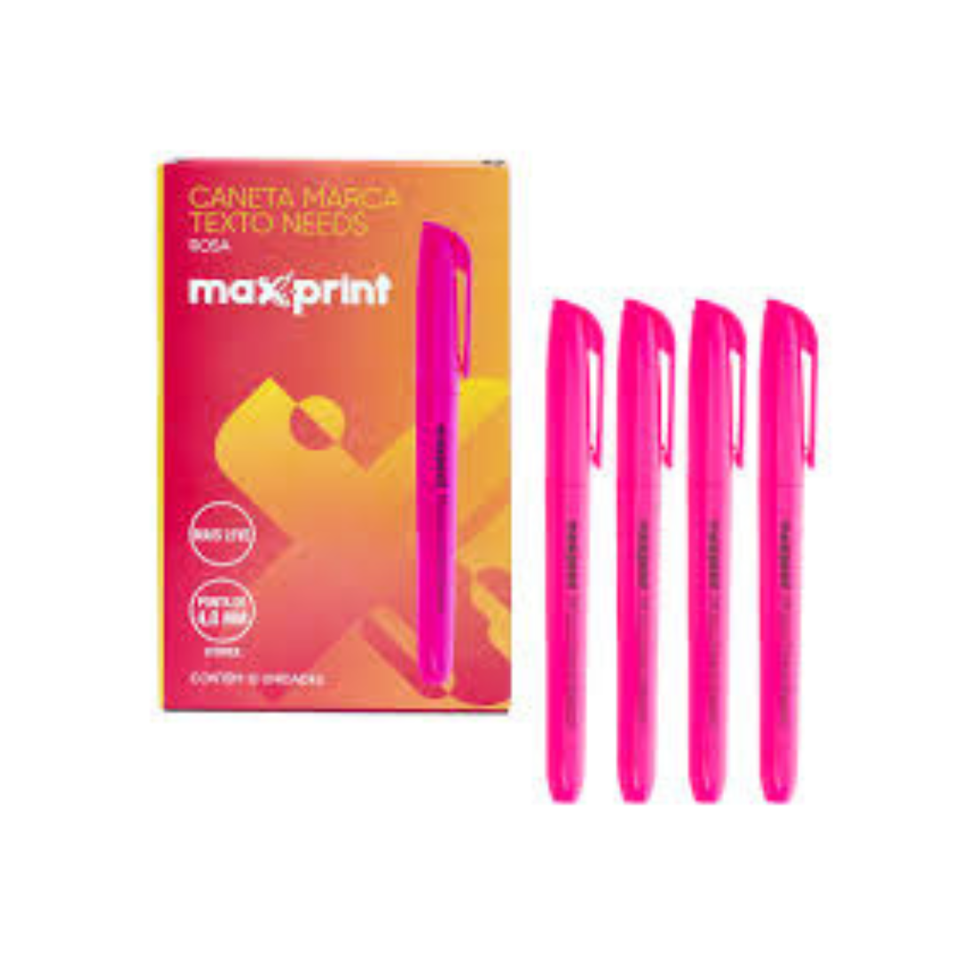 Marca Texto Maxprint Rosa
