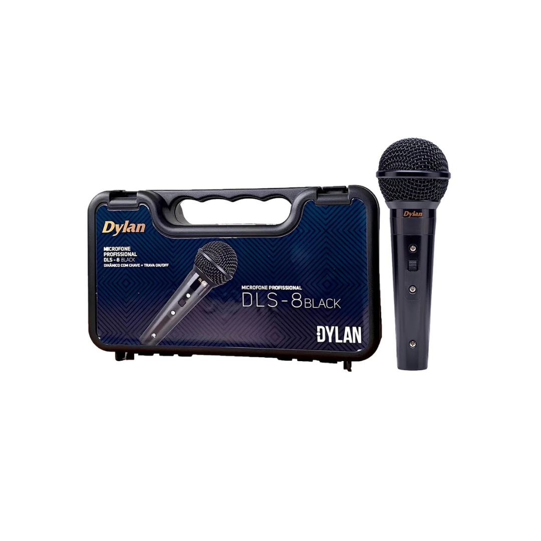 Microfone Com Fio 250 Ohms Dylan DLS 8 Black