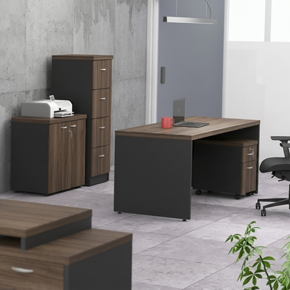 Mesa 1400 x 600mm DP 40mm Málaga / Preto Dalprá