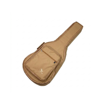 Extra Folk Guitar Case with Cargo Pocket, 600 Nylon, Beige