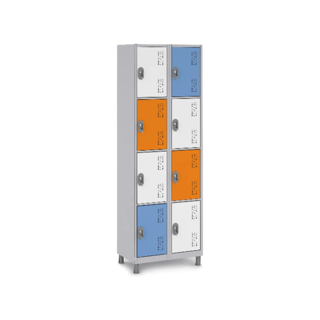 Roupeiro Locker Soldável Leve P8/2 com Pitão 644 x 400 x 1820