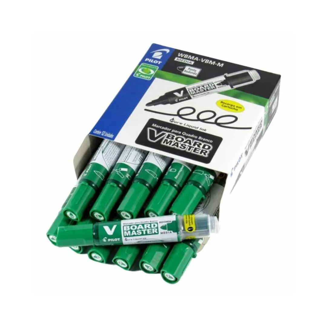 Marcador para Quadro Branco Recarregável Pilot Verde WBMA
