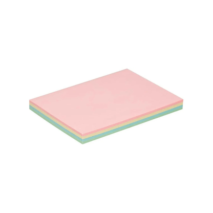 Pastel Color Sticky Notes 76x102mm 100 Sheets Maxprint