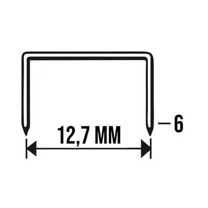 Grapas galvanizadas 26/6, 5000 unidades, Gramp Line