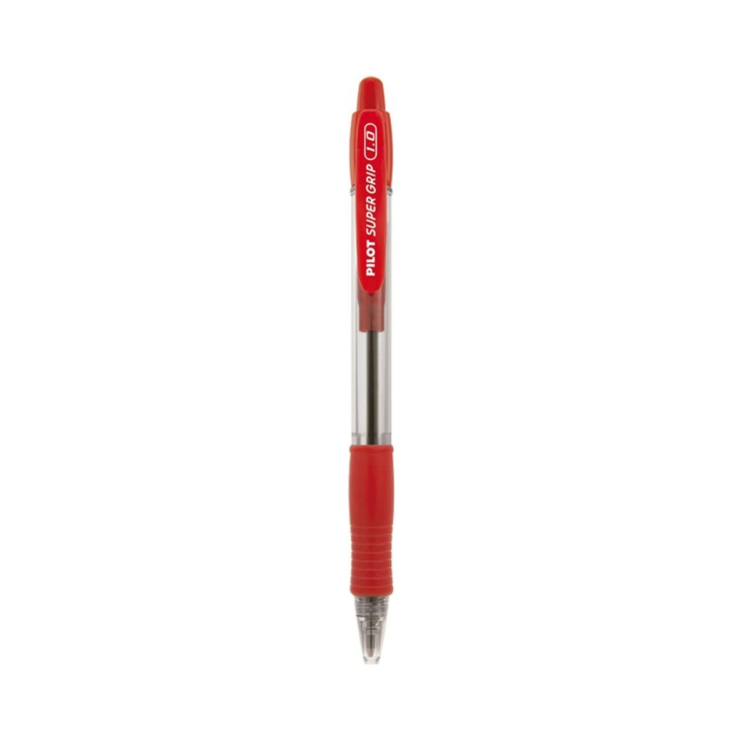 Caneta Pilot Super Grip 1.0mm Vermelha