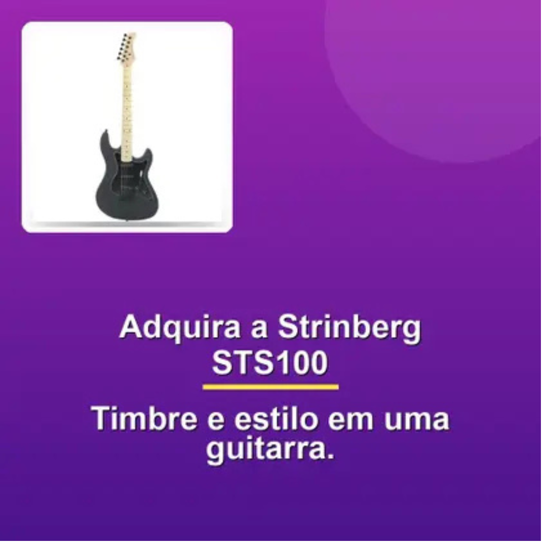 Guitarra Strinberg STS100 BKS negra 
