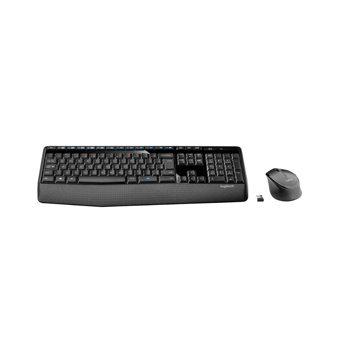 Kit de teclado y ratón inalámbricos Logitech MK345, negro.