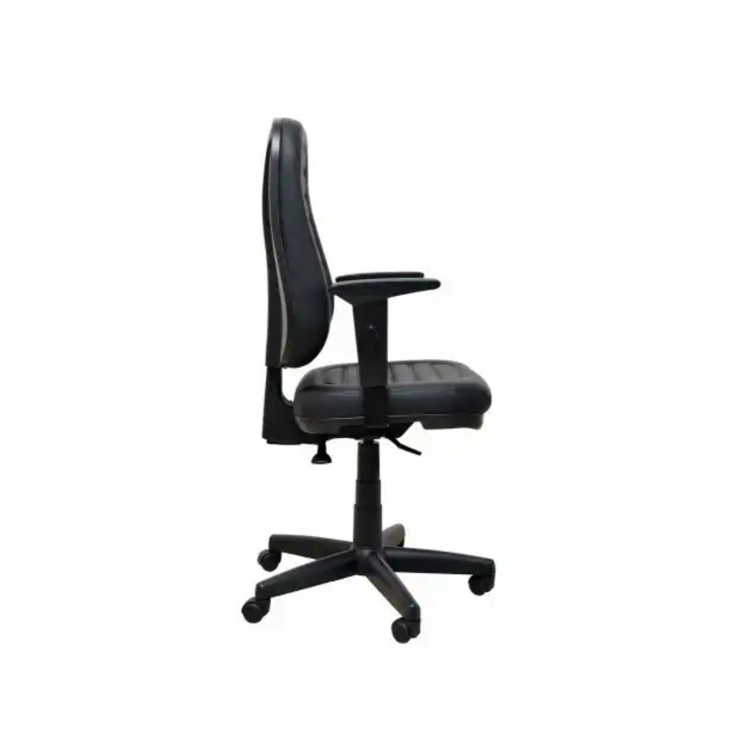 Poltrona Giratória Presidente Start Plus 6001 Relax Preta Cavaletti