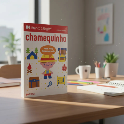 Papel Chamex de 120 g y 40 kg con 50 hojas