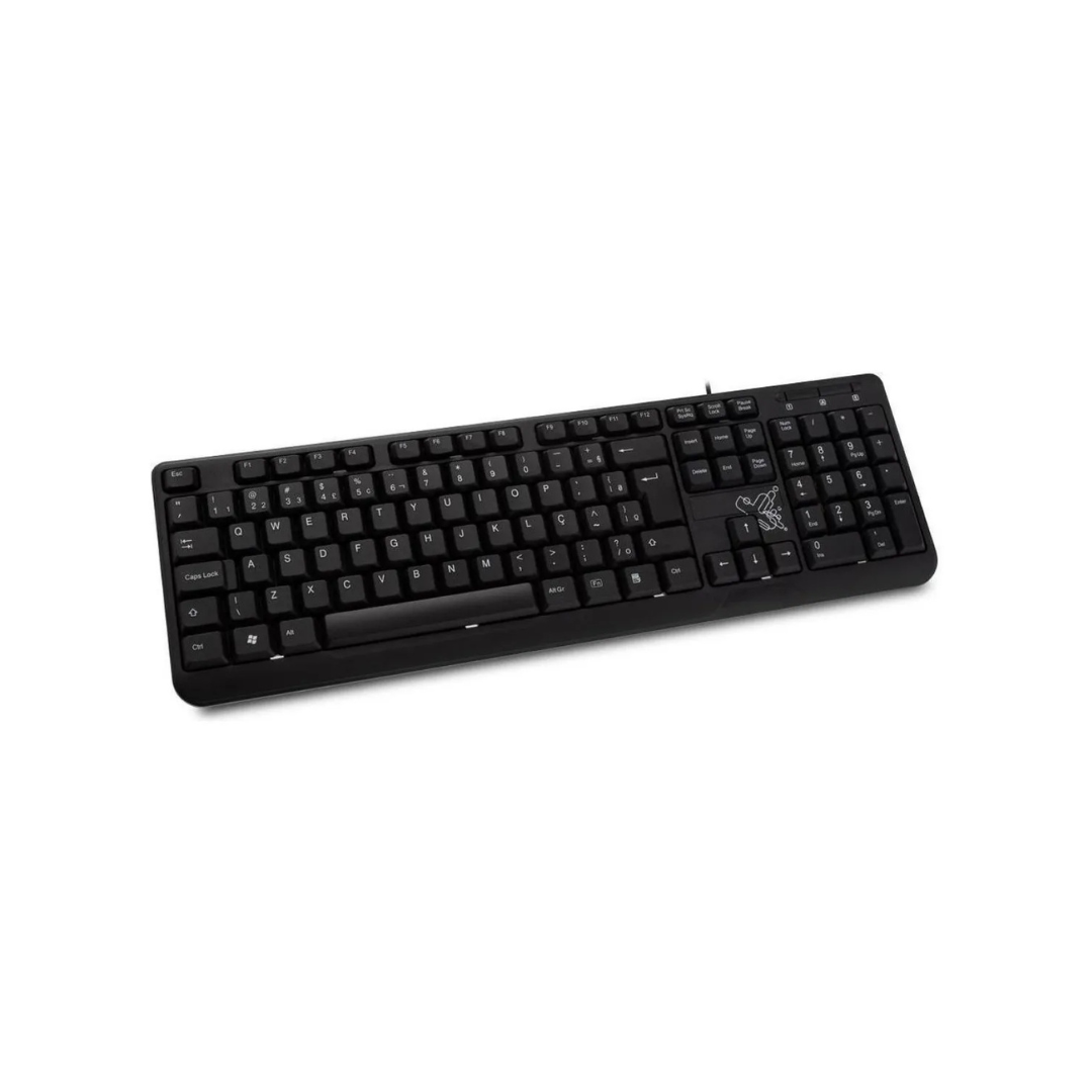 Teclado USB Maxprint 608145 estándar PT-BR