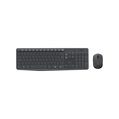 Kit de ratón y teclado inalámbricos Logitech MK235 negro