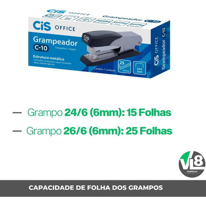 CIS C-10 Metallic Stapler for up to 25 Sheets
