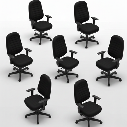 Cavaletti Start Plus 6001 Relax Black Executive Swivel Armchair