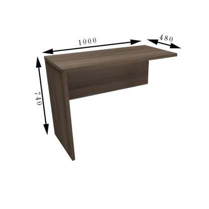 Mesa Auxiliar PN 25 1000 x 480 Painel Málaga Dalprá