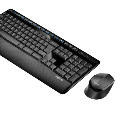 Kit de teclado y ratón inalámbricos Logitech MK345, negro.
