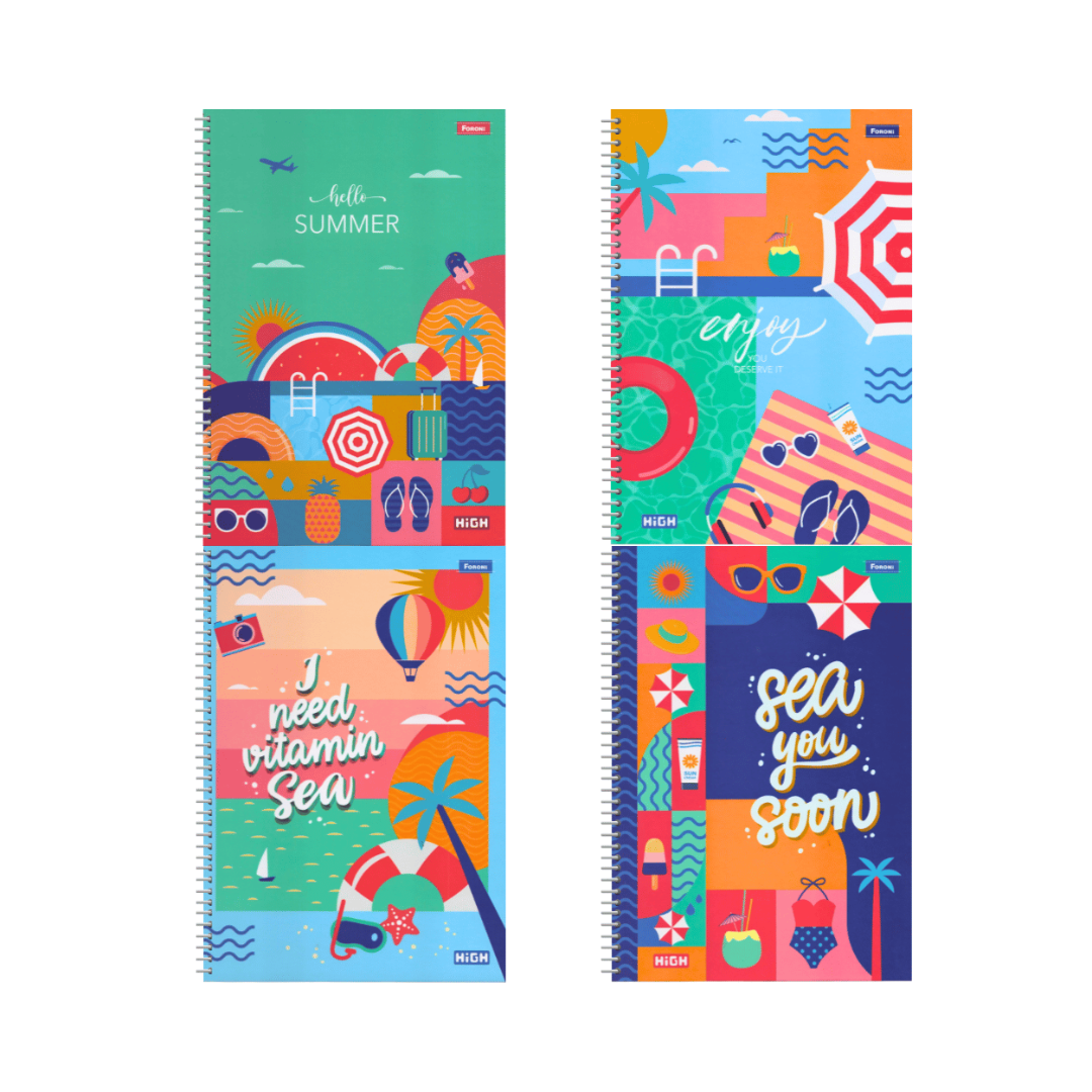 Notebook 10x1 CD High Masc 160 Sheets Foroni
