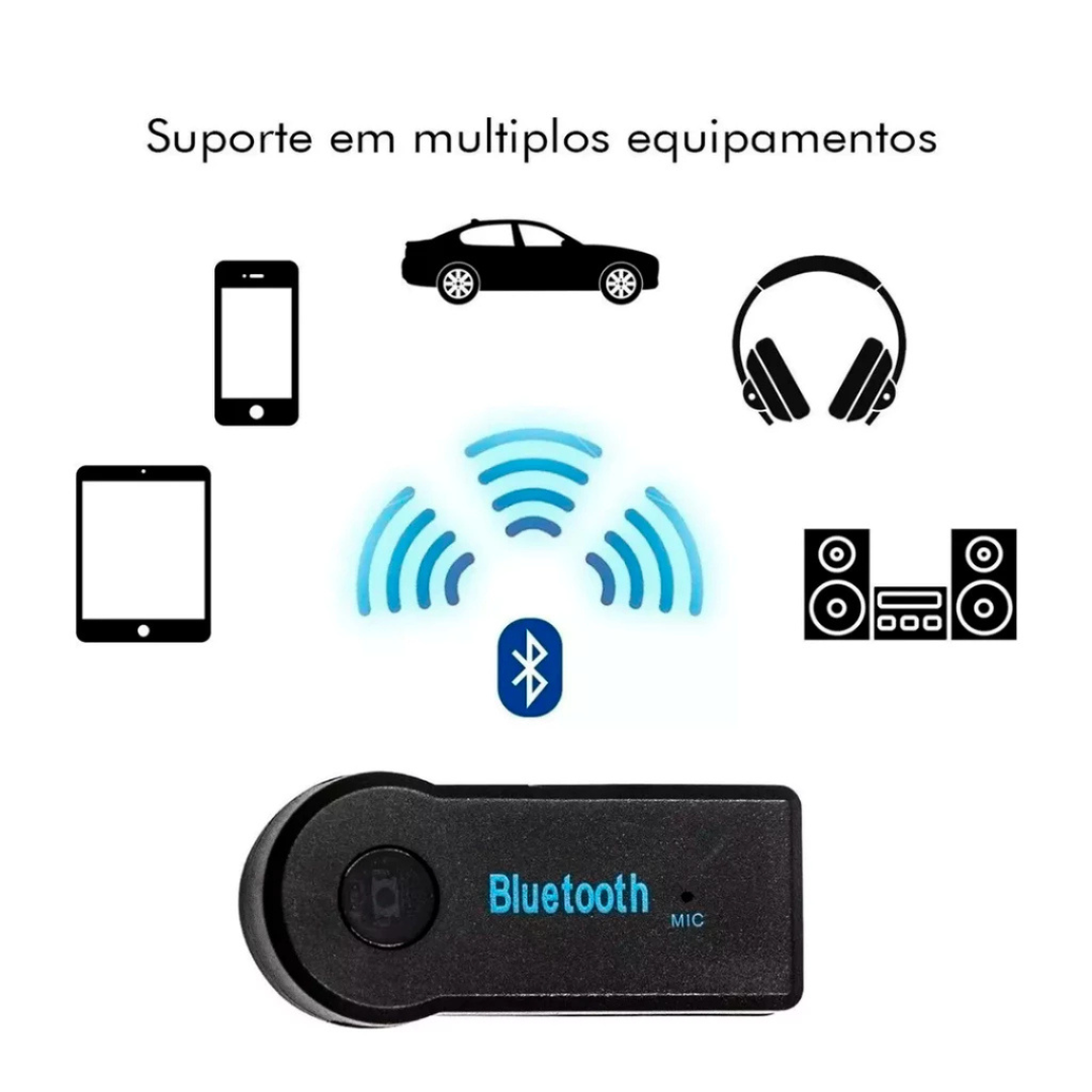 Adaptador Bluetooth P2 universal para coche con receptor auxiliar