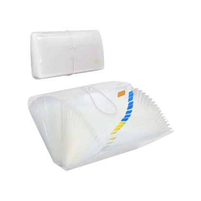 Accordion File Folder A4 with 31 Dividers, Crystal DAC