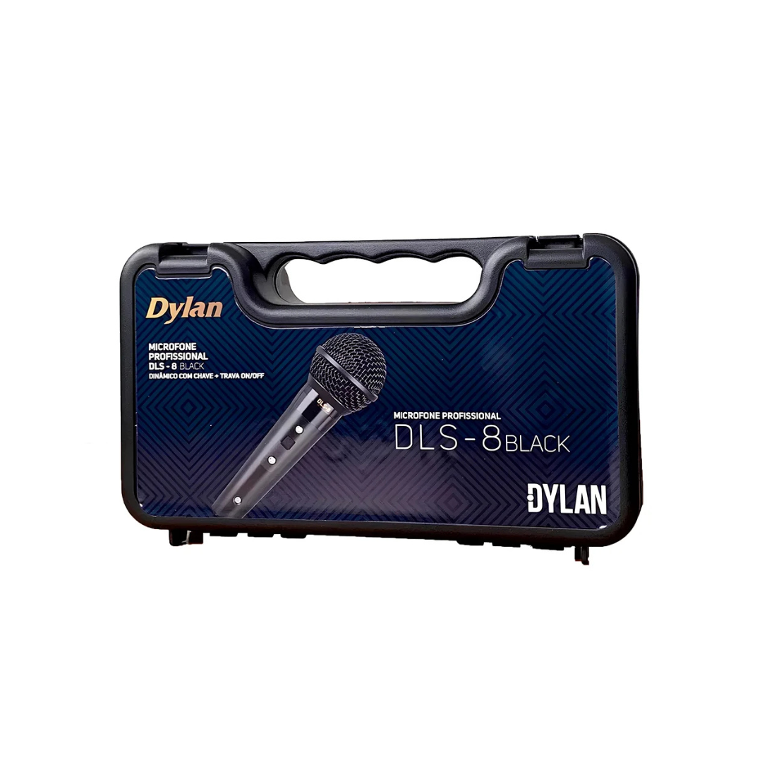 Microfone Com Fio 250 Ohms Dylan DLS 8 Black