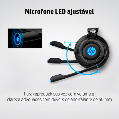 Headset Gamer P2 H200 Preto HP Gamer
