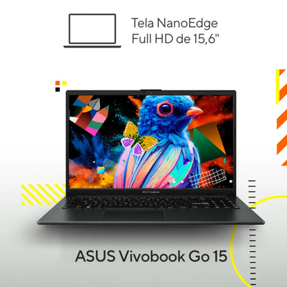 Notebook ASUS Ryzen 5 8GB 512GB SSD KeepOS Mixed Black