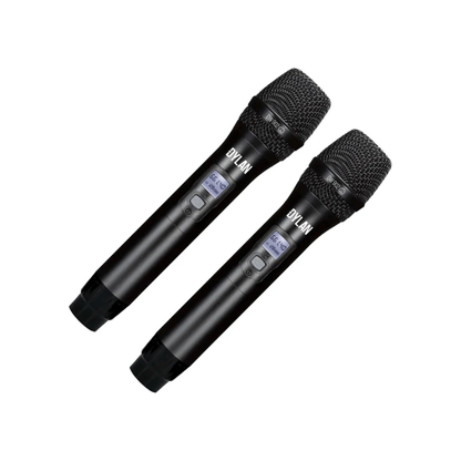 Microfone Sem Fio Duplo UHF Dylan DW902 Power