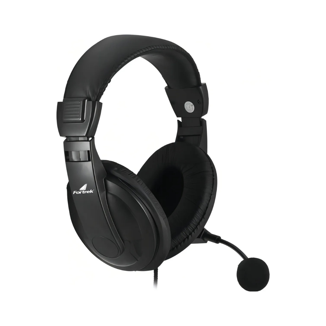 Fortrek FK739A Black Headphones with Microphone