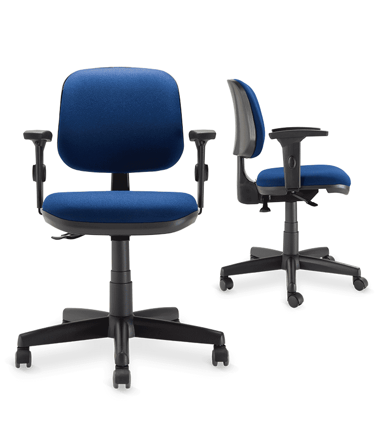 Cadeira Giratoria Executiva Start Polai 50PU Injetado Preto