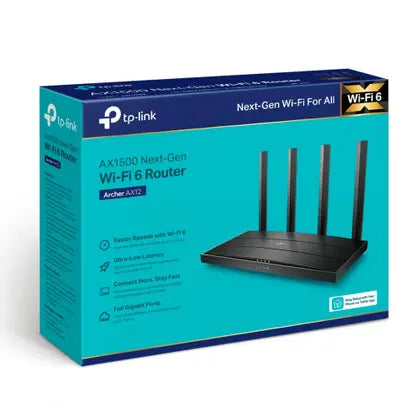 Roteador AX1500 Wi-Fi 6 TP-Link Archer AX12 Dual Band